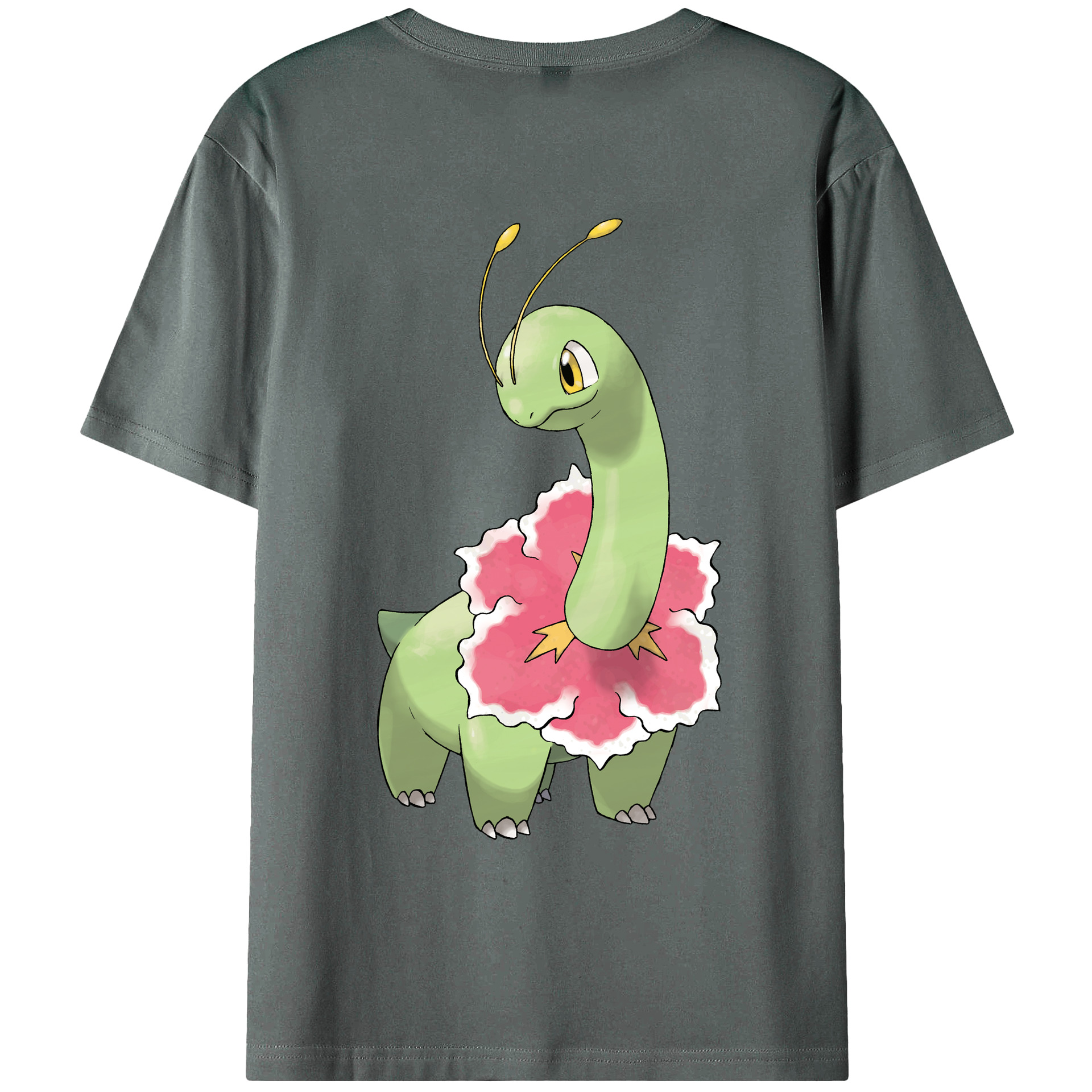 （画像用） ポケットモンスター Pokémon 綿100％ メンズ半袖Tシャツ（バックプリント） 通気性